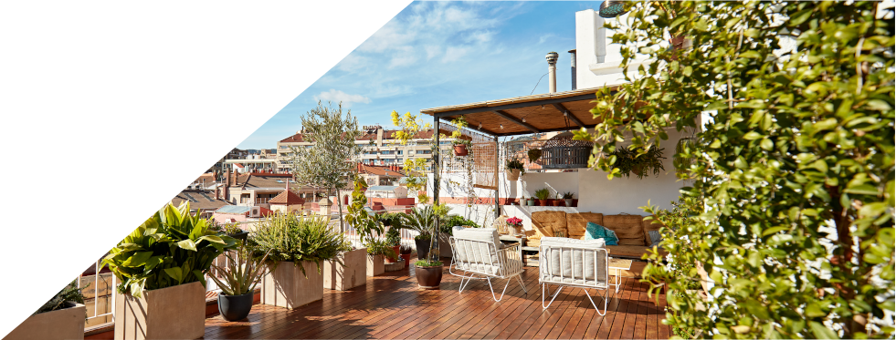 Terraço de uma casa