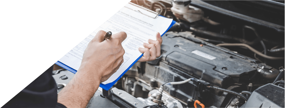 Imagem do interior do carro a ser analisado em contexto de inspeção