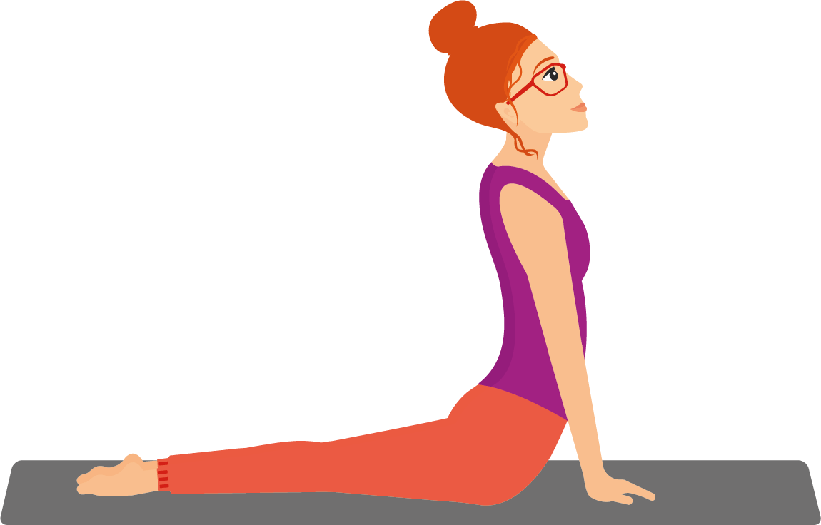 Postura de cão com a cabeça para cima - Yoga