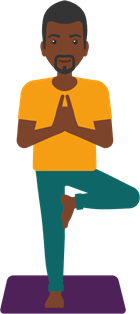 Postura da árvore - Yoga