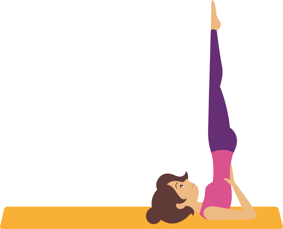 Postura da ação invertida - Yoga