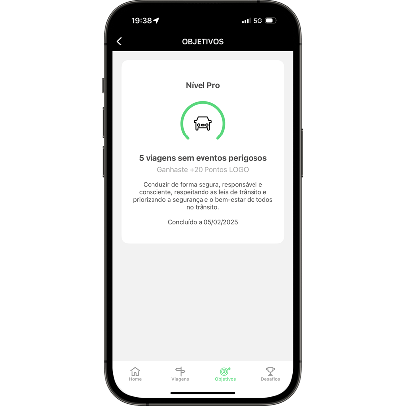 Ecrã app Ganha LOGO Acumula Pontos