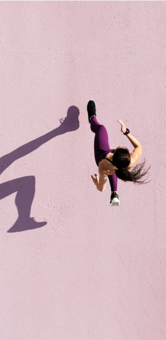 Mulher a praticar corrida